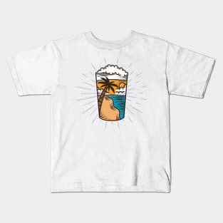 Fresh Beer Summer Vibes Kids T-Shirt